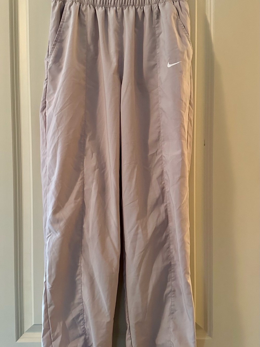 Nike Women's Dri-FIT One Ultra High-Waisted Trousers in 'Platinum Violet'